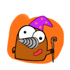 [LINEスタンプ] もぐりん(ハロウィンヴァージョン）