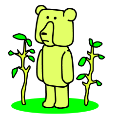 [LINEスタンプ] Wood bear