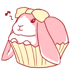 [LINEスタンプ] Fluffy Pinky Rabbit