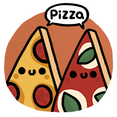 [LINEスタンプ] Moe Pizza ＆ Friend Basil