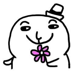 [LINEスタンプ] The fat white