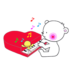 [LINEスタンプ] くまっぴょ。