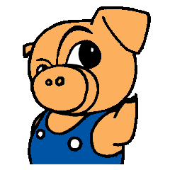[LINEスタンプ] That's Pig Pig