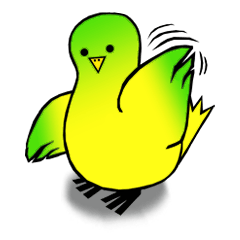 [LINEスタンプ] Chubby Birdy - English Versionの画像（メイン）