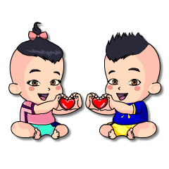 [LINEスタンプ] Baby talksの画像（メイン）