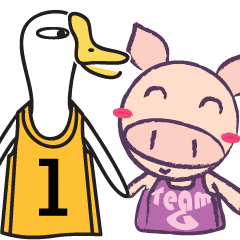 [LINEスタンプ] Duckling ＆ Piggy