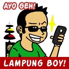 [LINEスタンプ] Wat Wat Gawoh！ Lampung Boy！