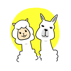 [LINEスタンプ] リャマパカ