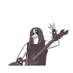 [LINEスタンプ] Daily Live of Black Metal