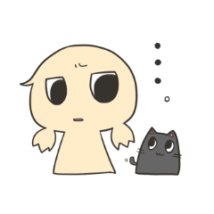 [LINEスタンプ] みくだしちゃんと無言ねこ