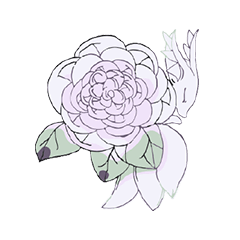 [LINEスタンプ] 沁県の花のキツネ