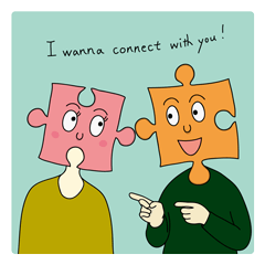 [LINEスタンプ] Do you wanna connect ？ vol.3
