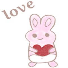 [LINEスタンプ] らぶうさぱんだ。。