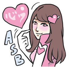 [LINEスタンプ] AsB - Heart Ranger / Everyday Girls