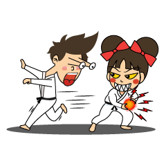 [LINEスタンプ] Karate Kids