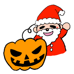 [LINEスタンプ] Party time with Halloween and Christmasの画像（メイン）