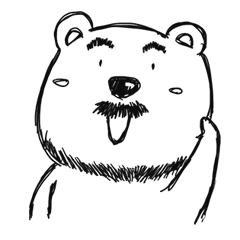 [LINEスタンプ] Hey！Beard Bear！