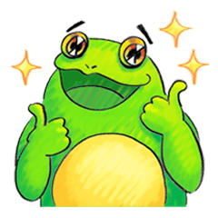 [LINEスタンプ] Gaga Penny Frog