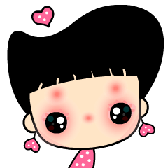 [LINEスタンプ] The beautiful QQ lady