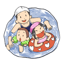 [LINEスタンプ] Happy_ familyの画像（メイン）