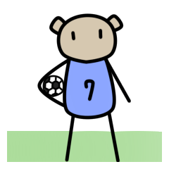 [LINEスタンプ] Soccer Teddy