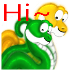 [LINEスタンプ] There are snakes