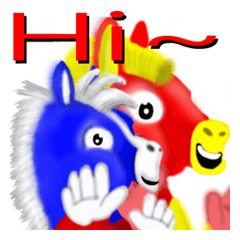 [LINEスタンプ] Horse thousand miles