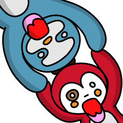 [LINEスタンプ] Lazy Foil - Part2 With Penguin Miss.Pの画像（メイン）