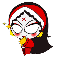 [LINEスタンプ] Ms. Ghossy (Chinese Version)の画像（メイン）