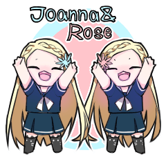 [LINEスタンプ] ジョアンナ ＆ ローズ