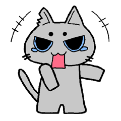 [LINEスタンプ] ギザ耳にゃんこ