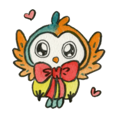 [LINEスタンプ] very cute owl