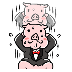 [LINEスタンプ] Pigさん！ 素敵です