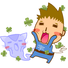 [LINEスタンプ] Cat guardian spirit