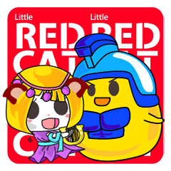 [LINEスタンプ] Little Red Cat ver. RPG IVの画像（メイン）