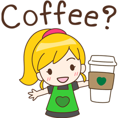 [LINEスタンプ] Coffee Time (ENG)