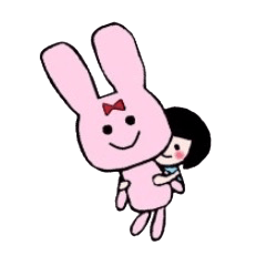 [LINEスタンプ] ぴたっとくっつくおんなのこ