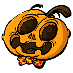 [LINEスタンプ] Halloween Kids 2: Pumpkid ＆ Co.