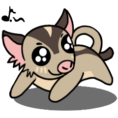 [LINEスタンプ] I love sugar gliders