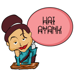 [LINEスタンプ] Mang Ja ＆ Mbak Moe