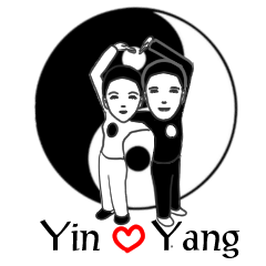 [LINEスタンプ] yin yang in loveの画像（メイン）