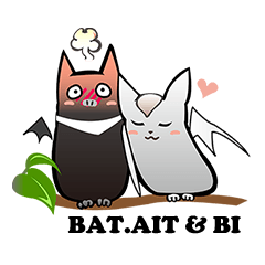 [LINEスタンプ] Bat Story-Ait ＆ Ms.Bi
