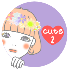[LINEスタンプ] 可愛い女の子とにゃんこ時々たいやき 2