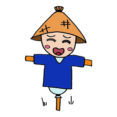 [LINEスタンプ] 可愛いかかし君