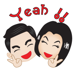 [LINEスタンプ] Oakes ＆ Meaw The wedding