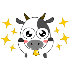 [LINEスタンプ] 愉快な牛のスタンプの画像（メイン）