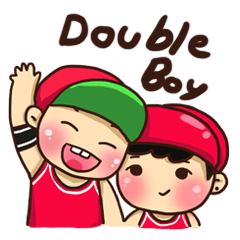 [LINEスタンプ] Double Boy
