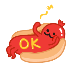 [LINEスタンプ] hotdog