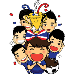 [LINEスタンプ] Thailand cheer girl