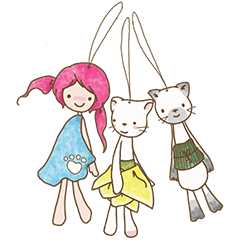 [LINEスタンプ] girl iki ＆ totocat vol.2